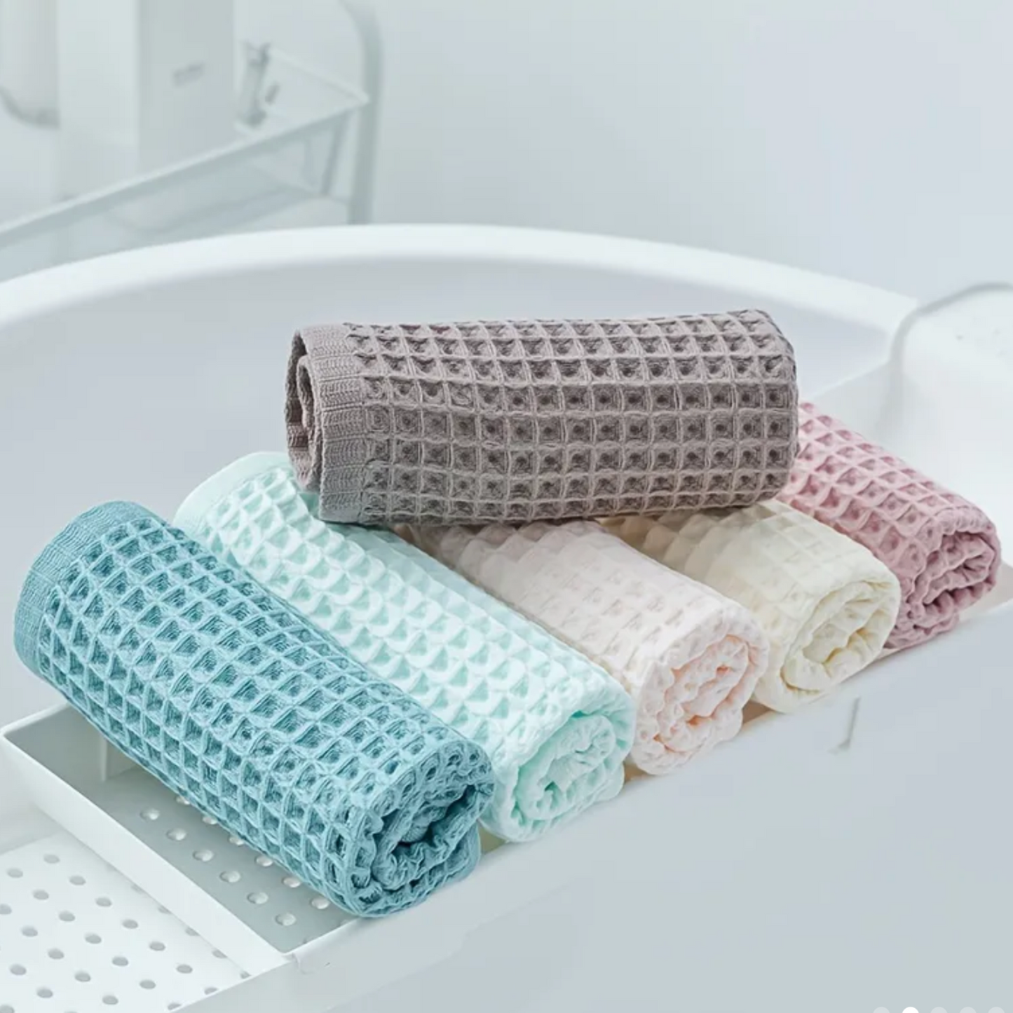 Waffle Cotton Face Towel