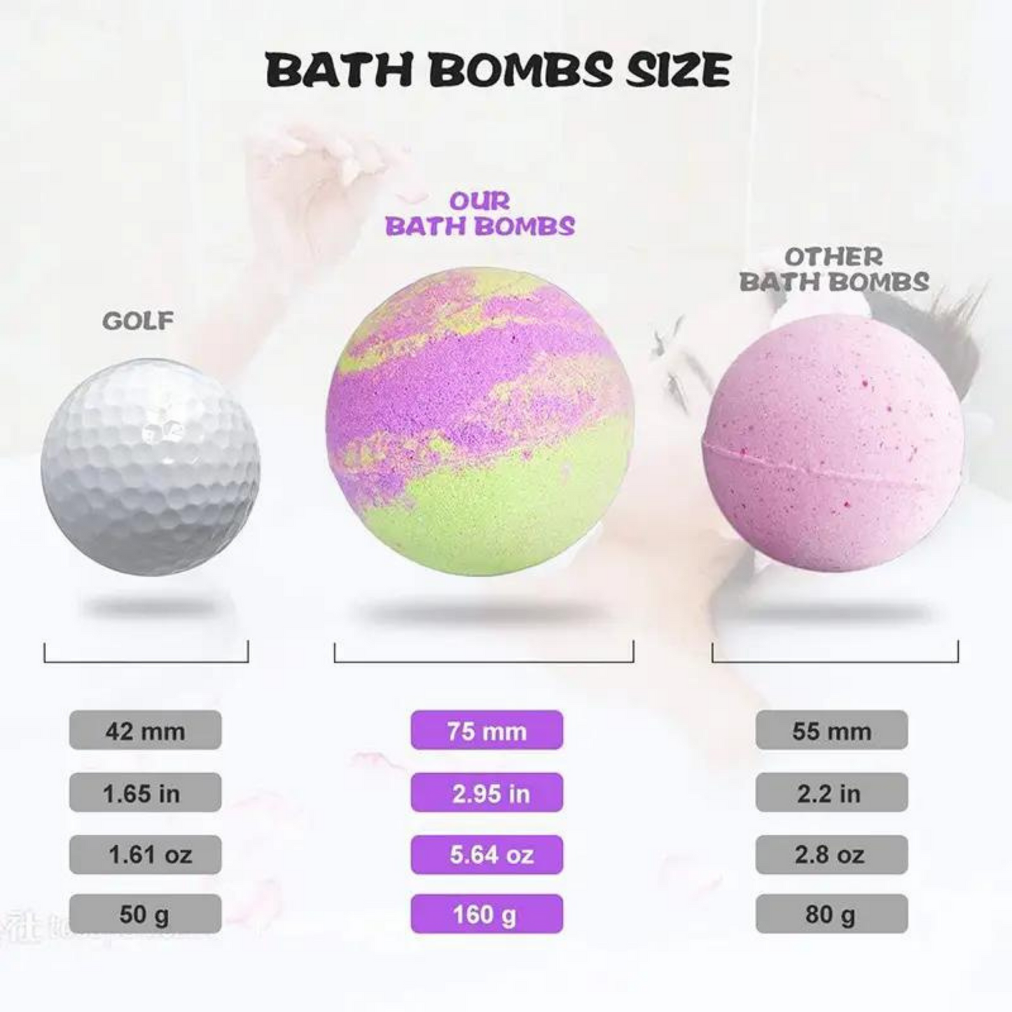 Organic Handmade Natural Rose Dried Flower Bath Bomb