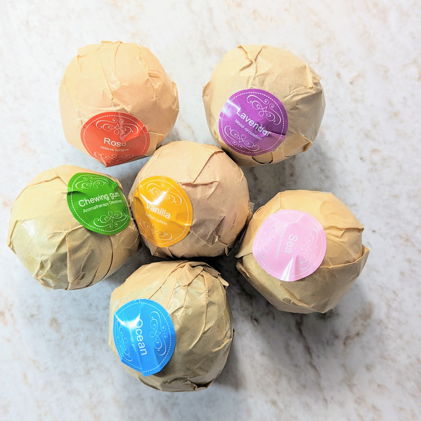 Organic Handmade Natural Rose Dried Flower Bath Bomb