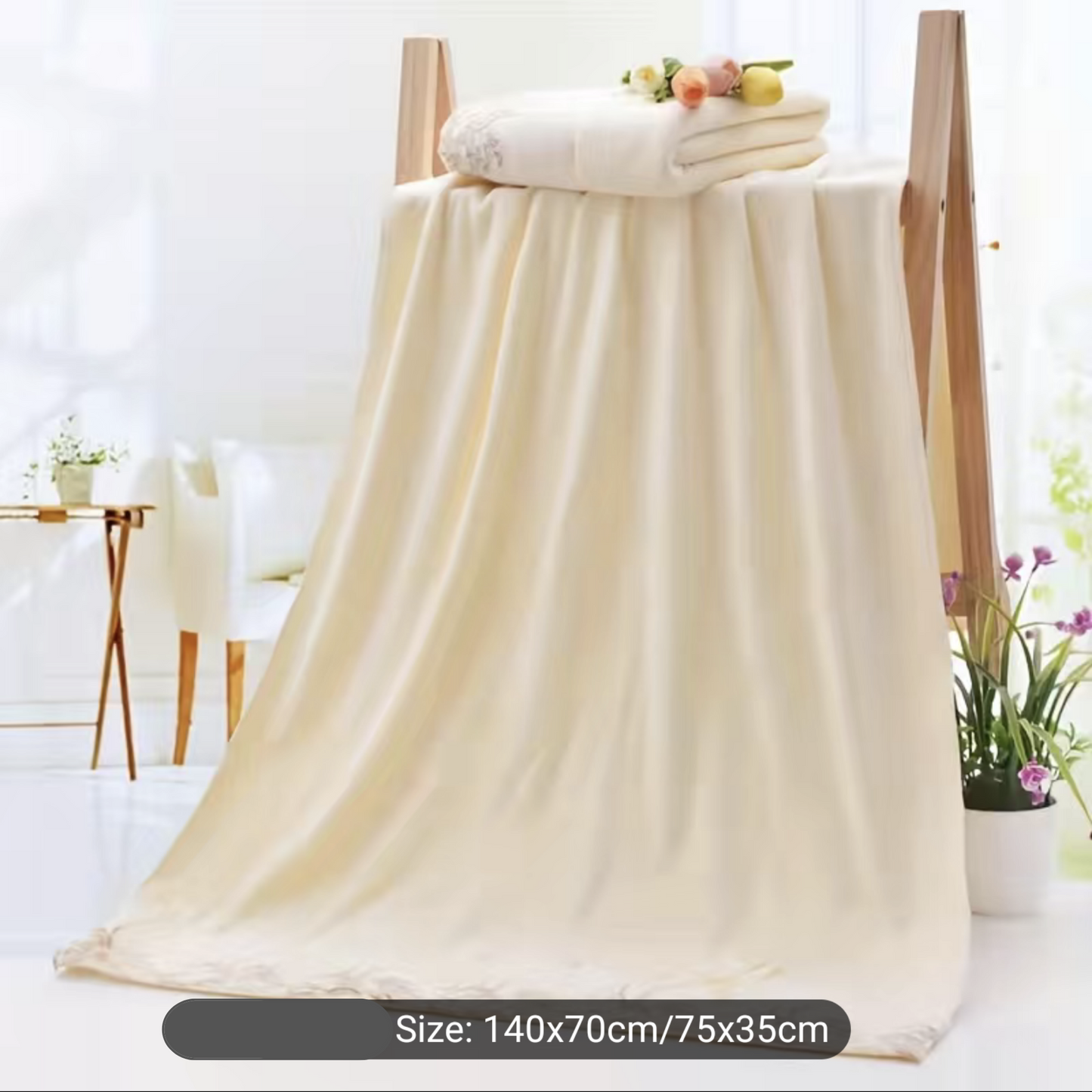 Super Soft Lace Embroidery Towel Set