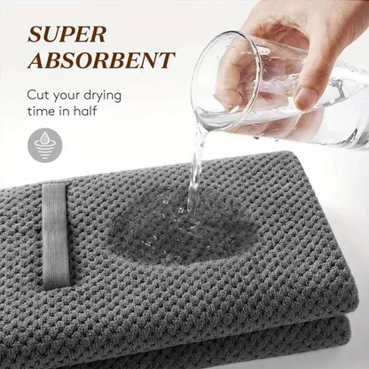 Large Microfiber Hair Towel Wrap With Elastic Band