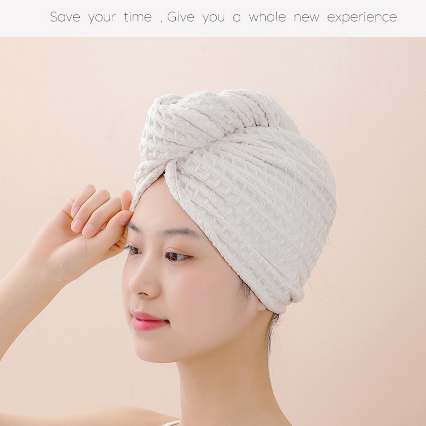 Waffle Soft Hair Drying Towel