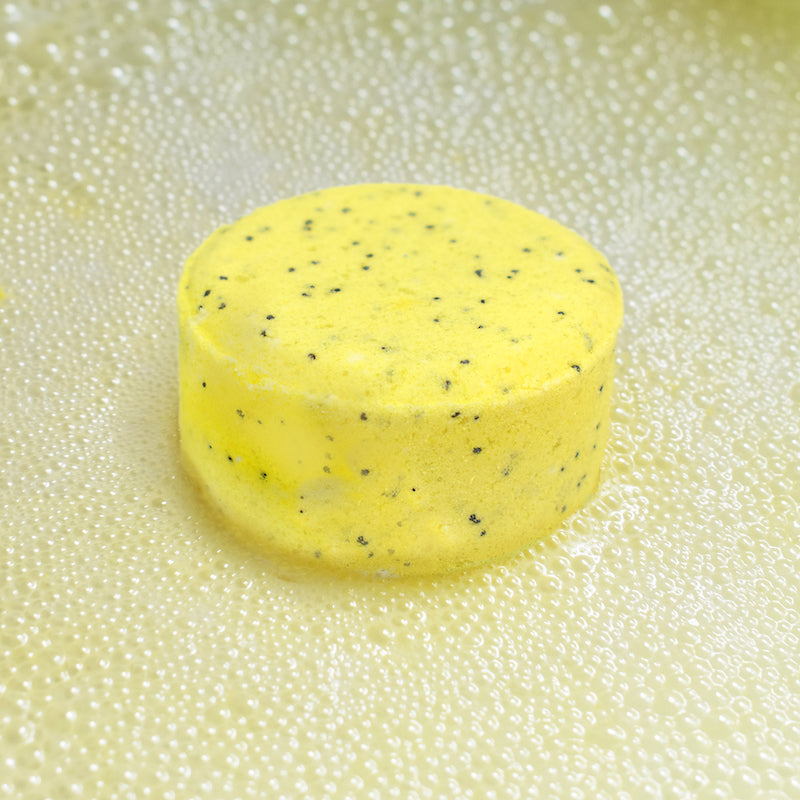 Lemon Bath Bomb | Poppy Seed Bath Bomb | Lush Pearls