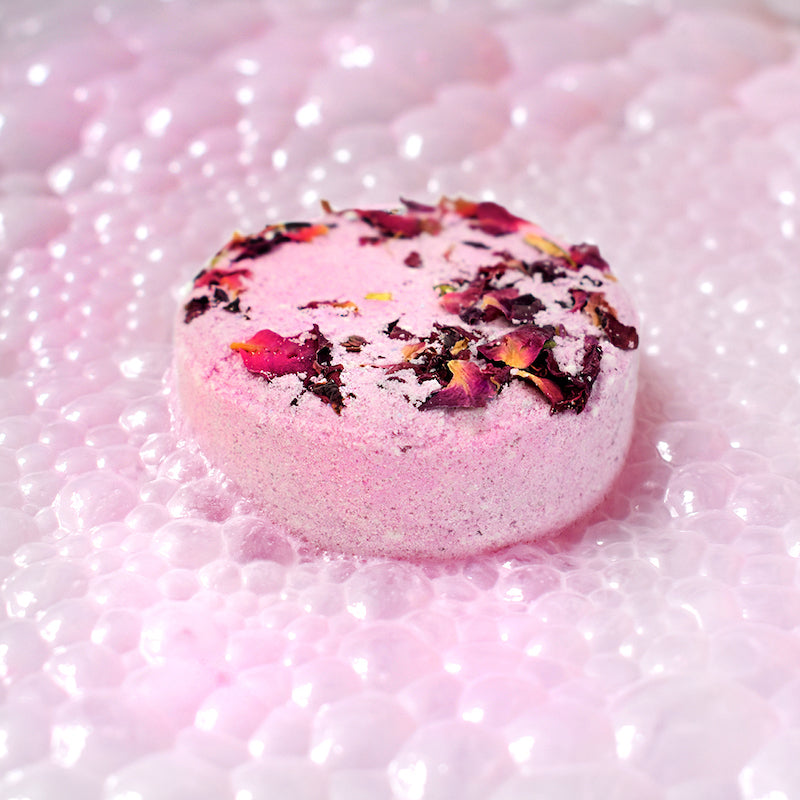 Rose Bath Bomb | Rose Petal Bath Bomb | Lush Pearls