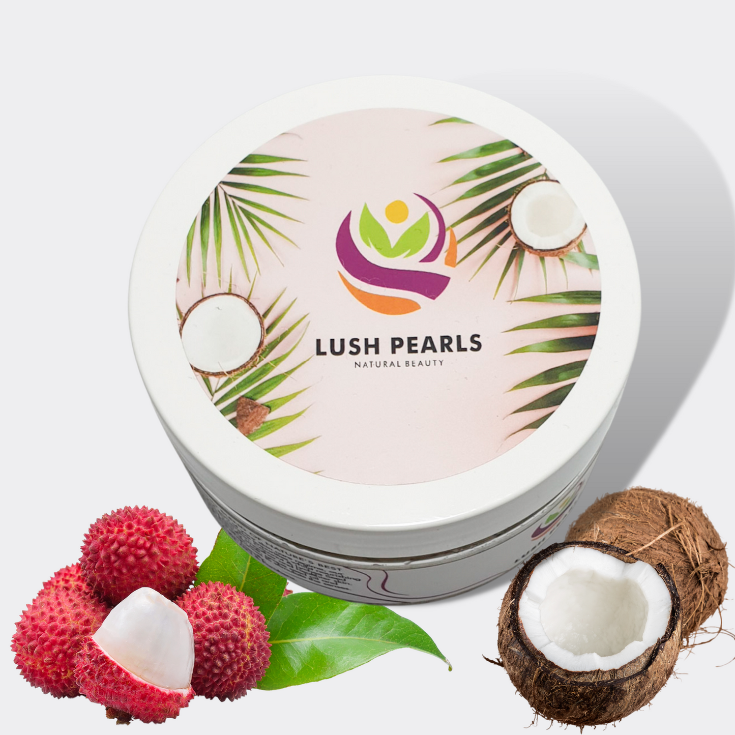 Coconut Body Scrub | Lychee Seed Body Scrub | Lush Pearls