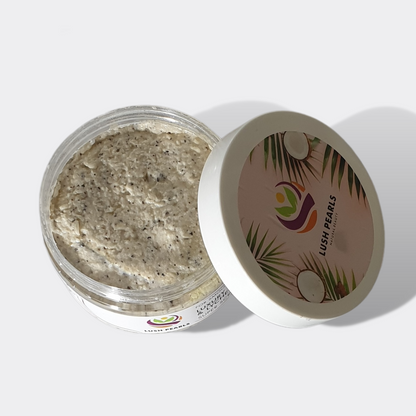 Coconut Body Scrub | Lychee Seed Body Scrub | Lush Pearls